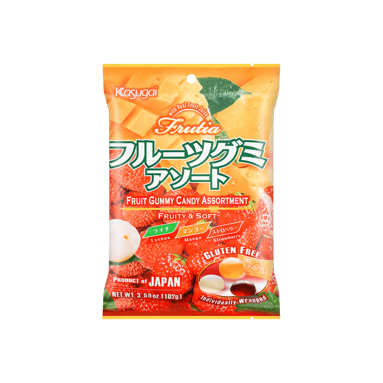 Kasugai Fruit Gummy Candy assortment