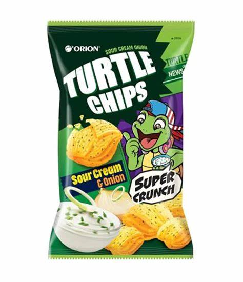 Orion Turtle Chips Sour Cream & Onion - 5.64 Oz Wholesale case of 12