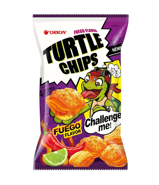 Orion Turtle Chips Fuego Flavor - 5.65 Oz Wholesale Case of 12