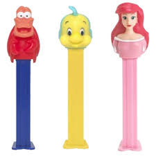 Pez Blister Card-Little Mermaid Candy & Dispenser