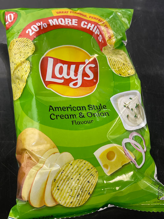 Lay’s India American style cream and onion