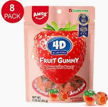 Amos 4D Strawberry Burst Gummy