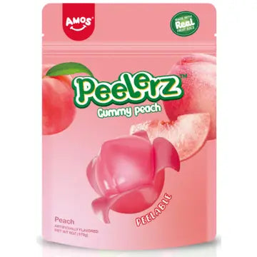 Amos Peelerz Gummy Peach 6oz