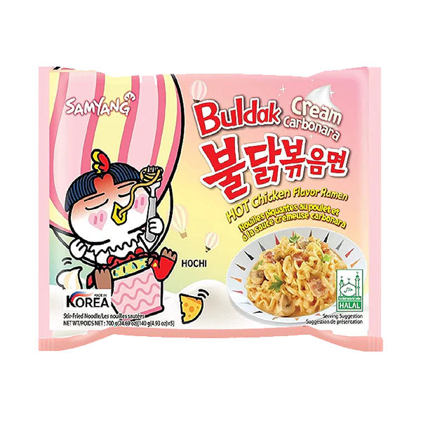 Samyang Buldak Cream Carbonara Spicy Chicken Ramen Single pack