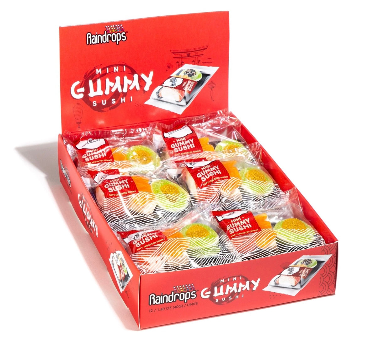 Raindrops Mini Gummi Sushi, 1.40oz