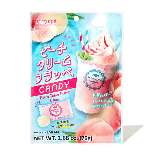 Kasugai Peach Crème Frappe Candy