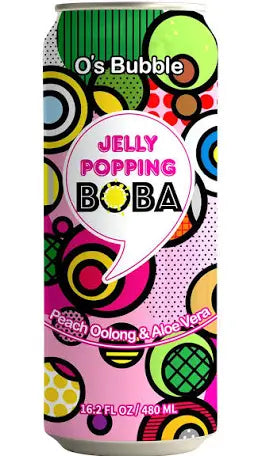 Jelly Popping Boba Peach Oolong and Aloe Vera