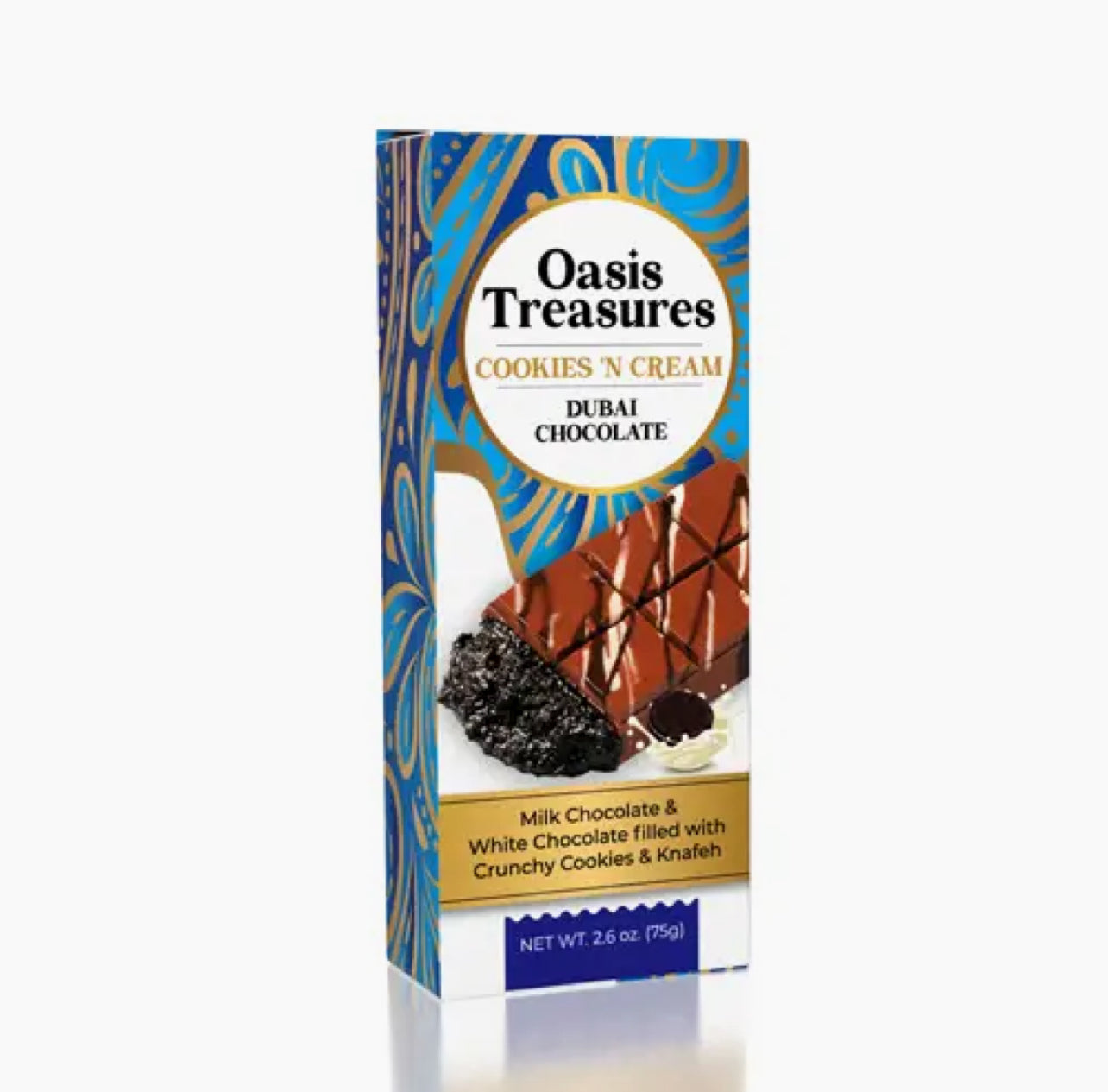 Dubai Chocolate Bar Cookies 'n Cream By Oasis Treasures