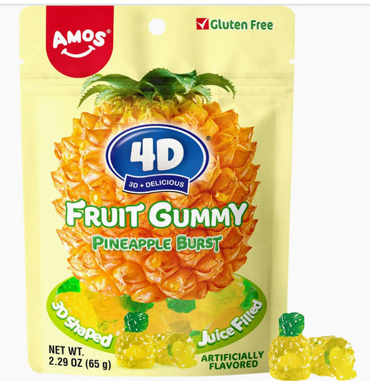 Amos 4D Pineapple Burst Gummy