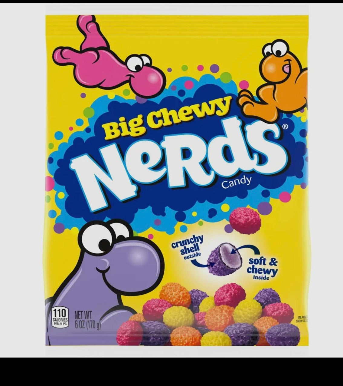 Big Chewy Nerds, 6oz Peg Bag