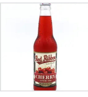 Red Ribbon Cherry Supreme Soda, 12 Fl oz
