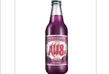 Ale-8 Blackberry Soda, 12oz Glass Bottle