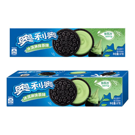 Oreo Cookies Imported 97g, Matcha Ice Cream (china) Wholesale case of 24