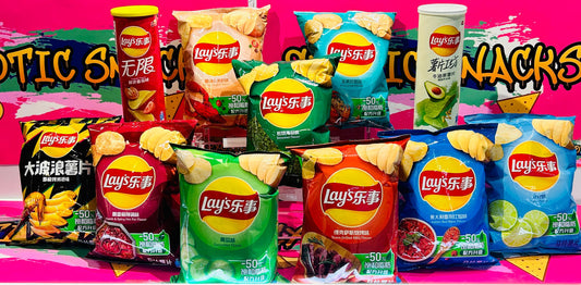 🥔 Exotics Lays – 12 Assorted Flavors (International Edition)