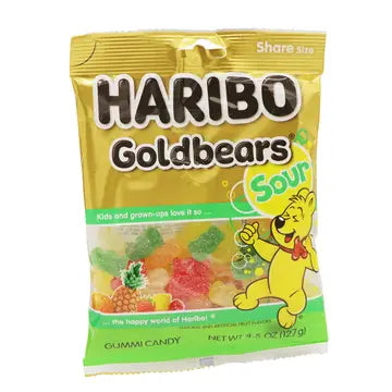 Haribo Sour Gold Bears, 4.5oz