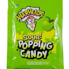 warheads Sour Popping Candy green apple