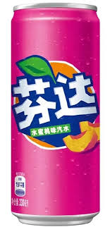 fanta peach 330 ml Can (China)