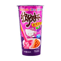 Meiji Hello Kitty Dipping Biscuit, Blueberry