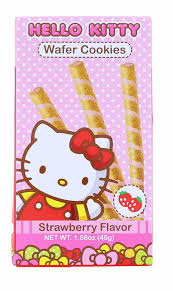 Sanrio Hello Kitty Wafer Cookies Strawberry Flavor - 1.58 oz