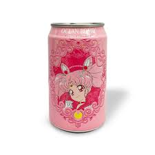 Ocean Bomb Sailor Moon Sparkling Water, Lychee Flavor - 11.15 Fl Oz