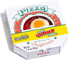 raindrop mini gummy pizza