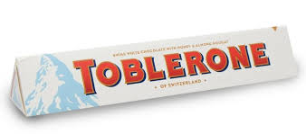 Toblerone White Chocolate With Honey & Almond Nougat