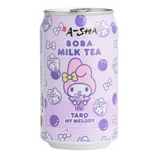 A-Sha Boba Milk Tea Taro Flavor, My Melody - 10.5 Fl Oz