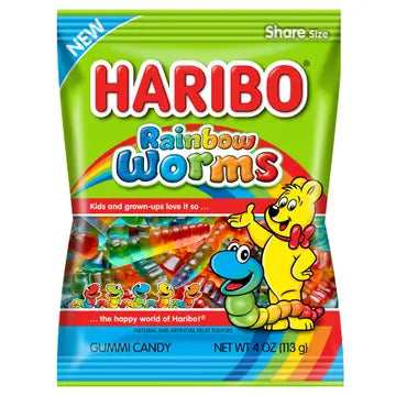 Haribo Rainbow Worms, 5oz (Germany)