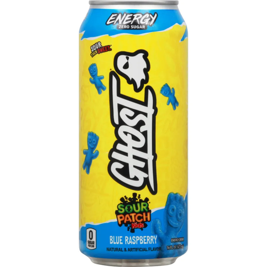 Ghost Energy Drink Sour Patch Raspberries 16oz