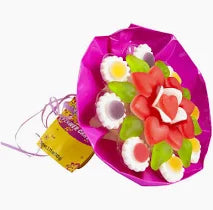 Raindrop gummy flower bouquet